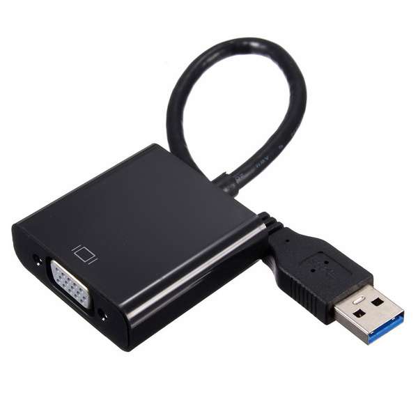 1080P USB3.0 to VGA Female Display External Video Graphic Cable Adapter for Win