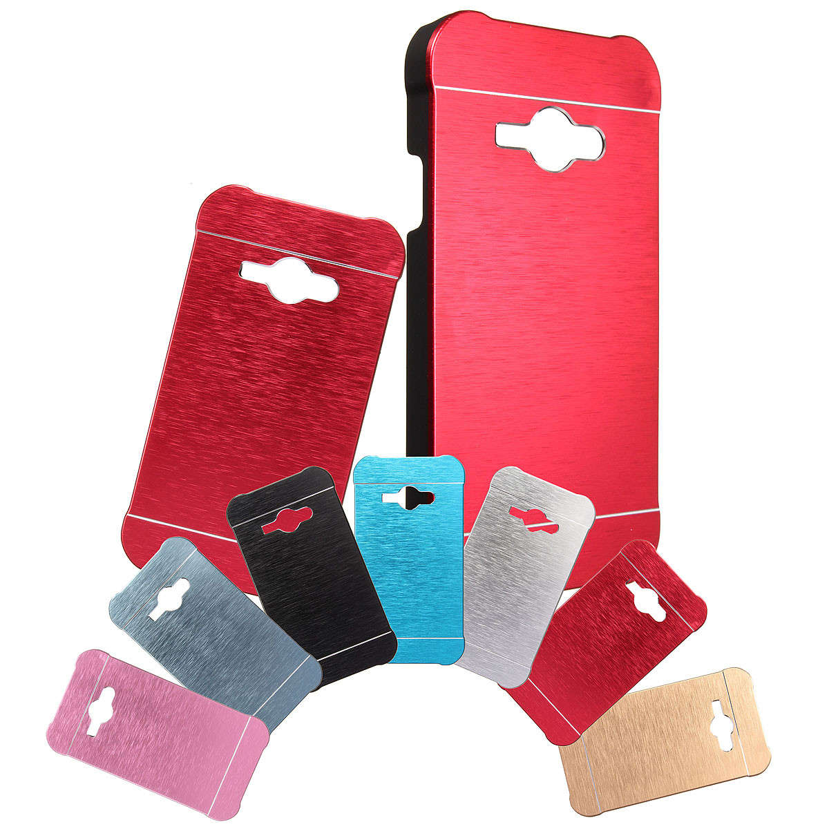 Luxury Slim Brushed Aluminium Metal Case Back Cover For Samsung Galaxy J1 Ace