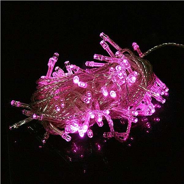100 LED 10m Pink String Decoration Light For Christmas Party 110V 220V