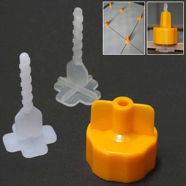 100pcs Ceramic Tile Leveling Tool Garden Floor Wall Tile Level Spacers Accessor
