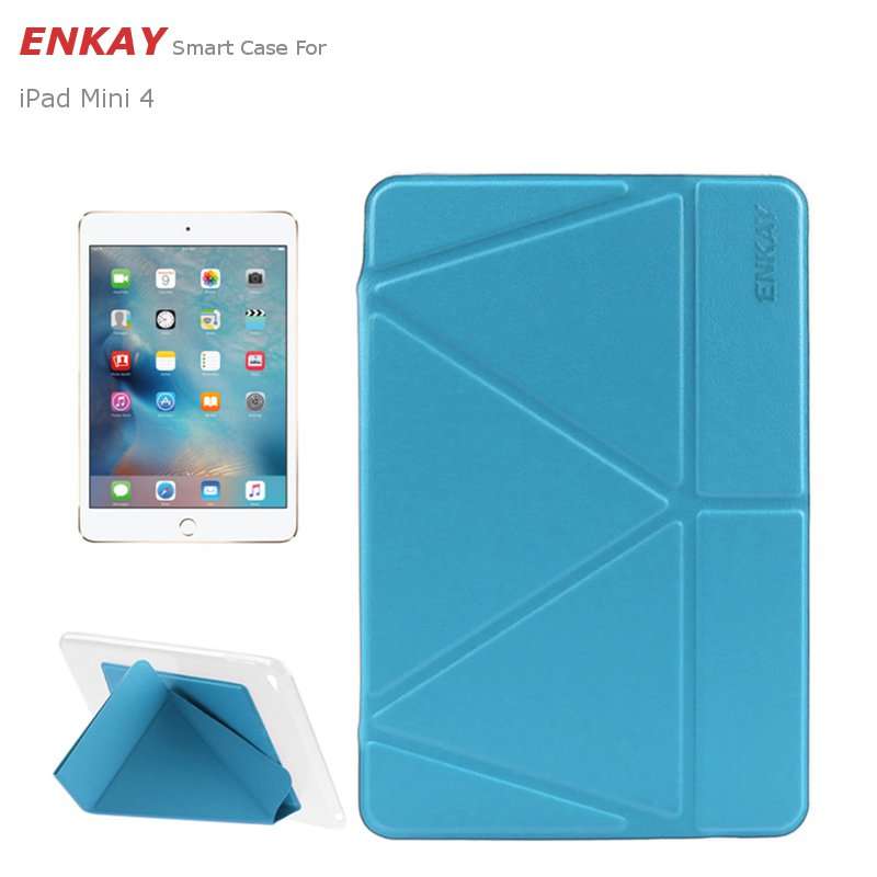 ENKAY PU+TPU Smart Protection Of Transformers With Support Cases For iPad Mini 4