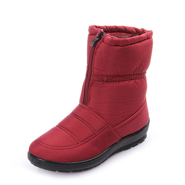 Big Size Women Winter Keep Warm Snow Waterproof Boots Cotton Boots Plush Warm B