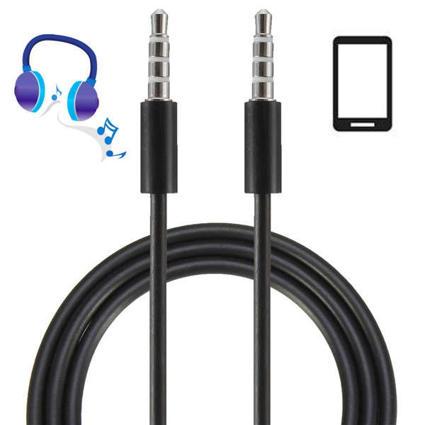 2PCS 1m/3.3ft 3.5mm Male to Male Car Aux Cord Stereo Audio Cable for Phone