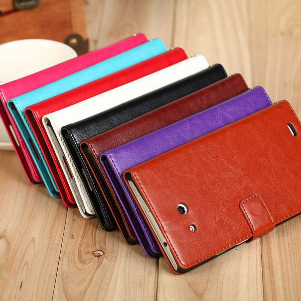 Synthetic Leather Holder Card Wallet Case For Huawei Mate Mobile Phone