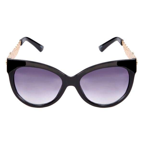 Female Vintage PC Metal Hollow Out Lace Edge Design Sunglasses