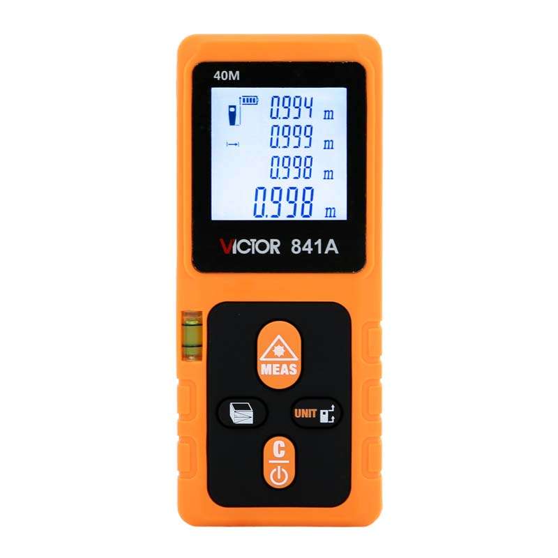 VICTOR 841A 40M Digital Laser Distance Meter Rangefinder Tape Measure Area Volu