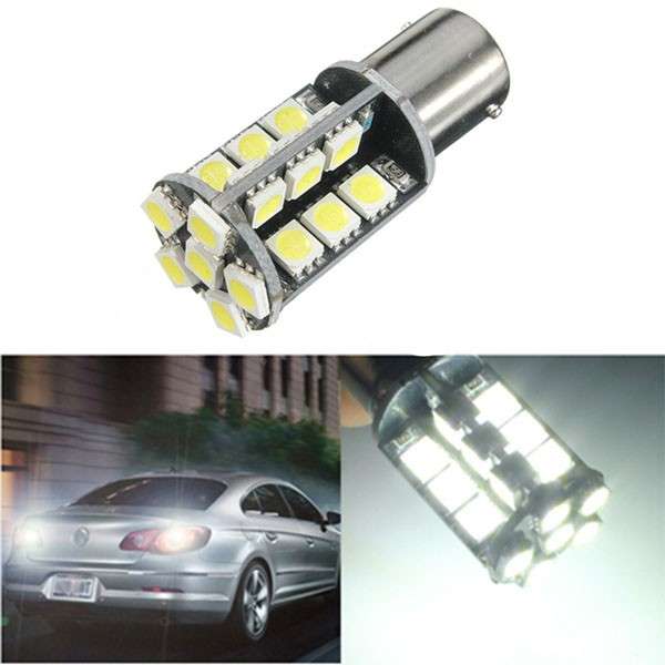1156 BA15S9 5050SMD 30-LED White Car Error Free Canbus Turn Signal Light