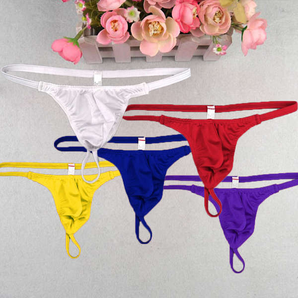 Sexy Mens Briefs Underwear Thongs G-string Bikini Low Rise T-pants