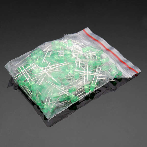 100Pcs F3 3MM Ultra Bright Green LED Diode