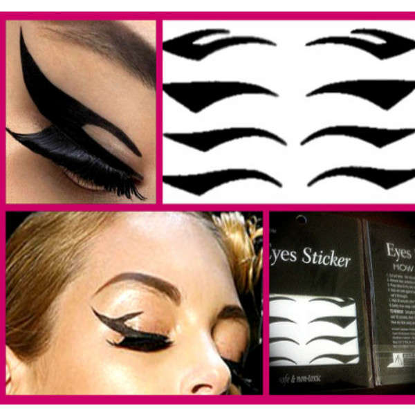 Sexy Temporary Tattoo Eyelid Transfer Eyeliner Sticker Makeup 4 Styles