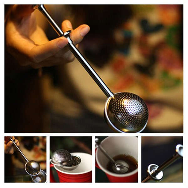 Stainless Steel Mesh Ball Spice Herbal Loose Leaf Infuser Tea Strainer Filter