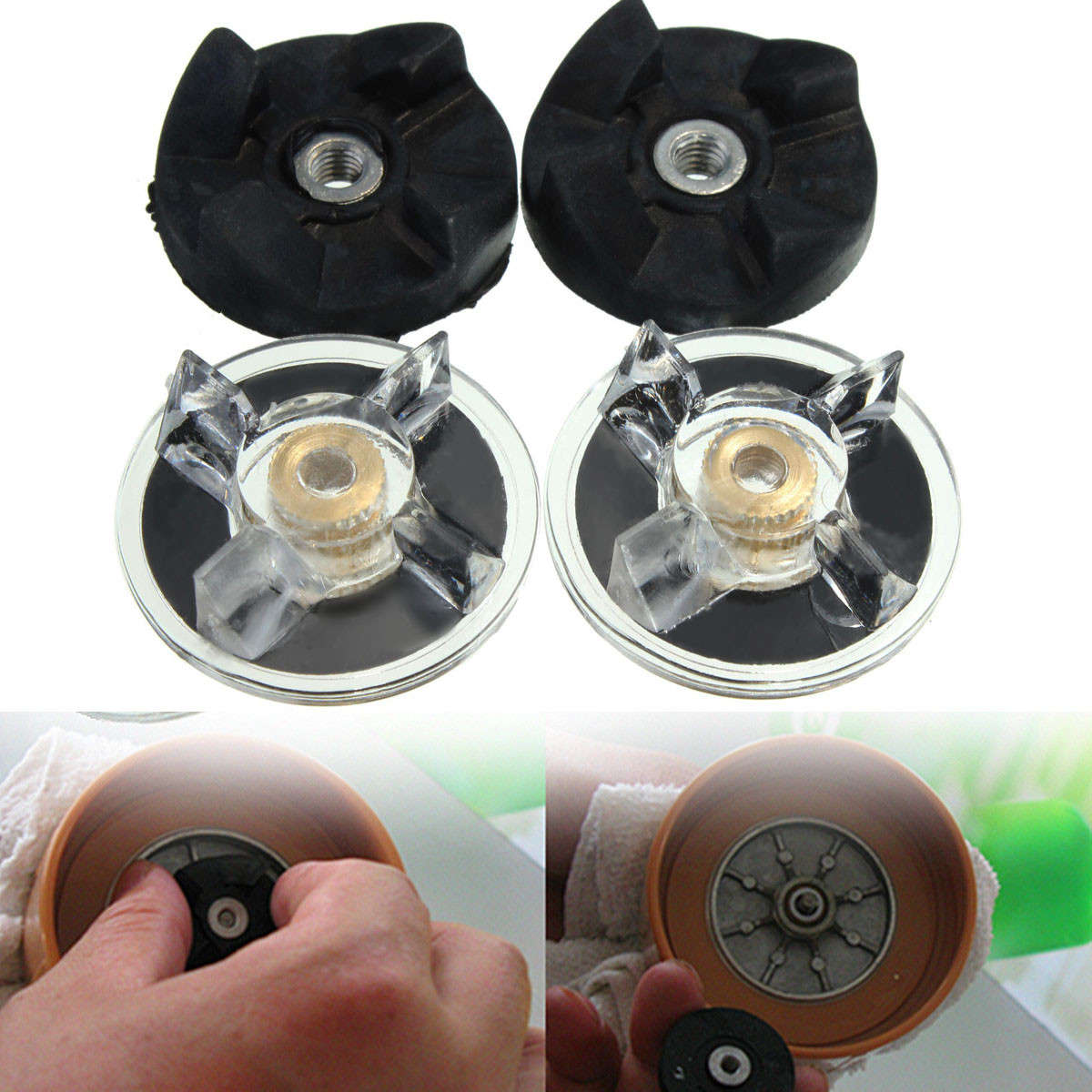 4Pcs Replacement Combo Parts Rubber Gear Drive Gear Spare Part For Magic Bullet