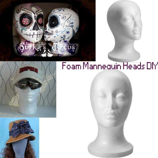 Foam Mannequin Head Model Wig Hat Stand Display