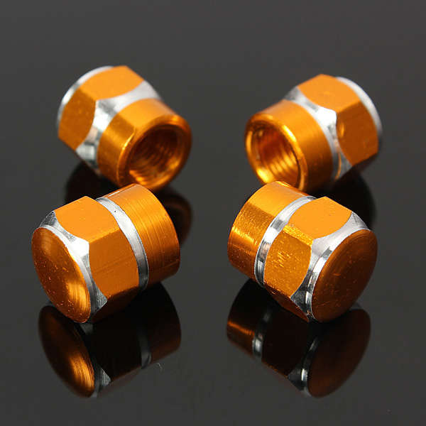 4PC Car Truck Wheel Valve Air Stem Cap Tire Screw Dust Cover