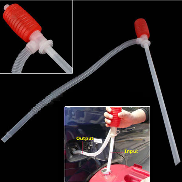 Car Manual Siphon Pump Portable Gas Oil Water Liquid Transfer Sucker