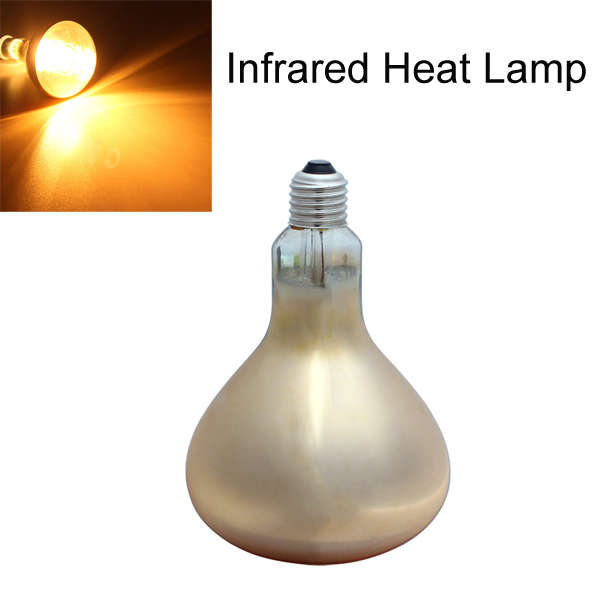 E27 275W Water-proof/Anti-explosion Infrared Heat Lamp Bulb AC 220V
