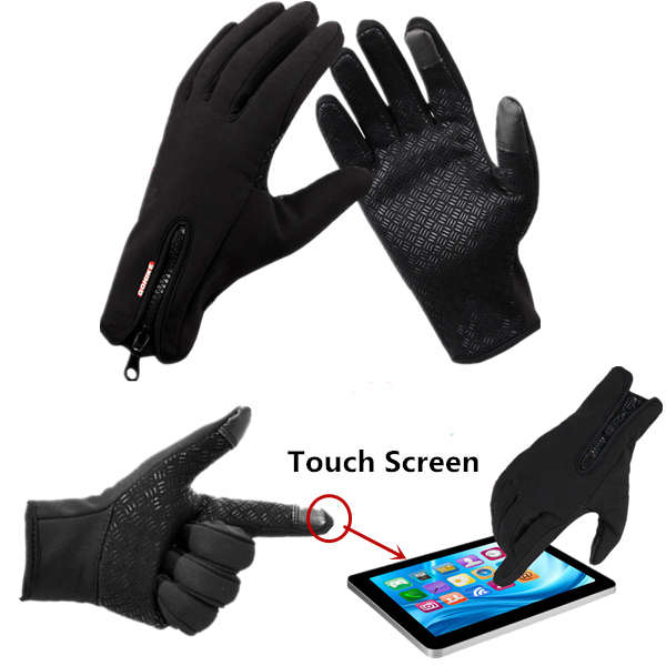 Winter Sports Cycling Skiing Touch Screen Windproof Fleece Gloves