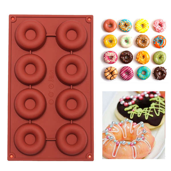 DIY Silicone Donuts Mold Cake Chocolate Cookies Baking Mould