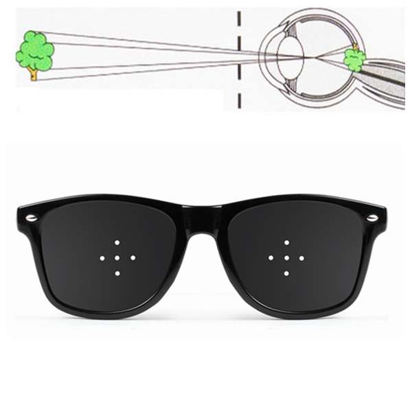 5 Holes Anti Fatigue Eyesight Vision Improve Pinhole Stenopeic Glasses Pin Hole
