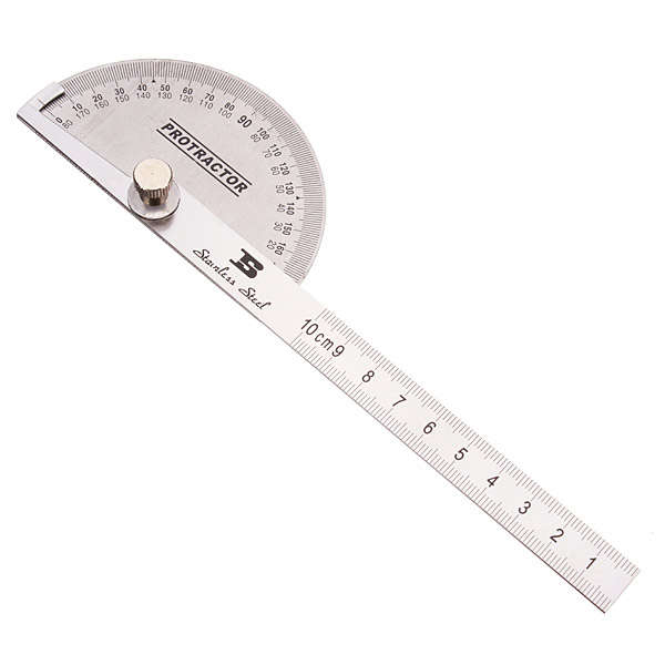 90 x 150mm BOSI BS181809 Protractor Round Head Stainless Steel