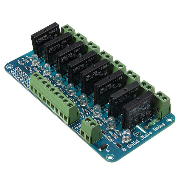 8 Channel 5V Solid State Relay Board Module OMRON SSR AVR DSP Arduino