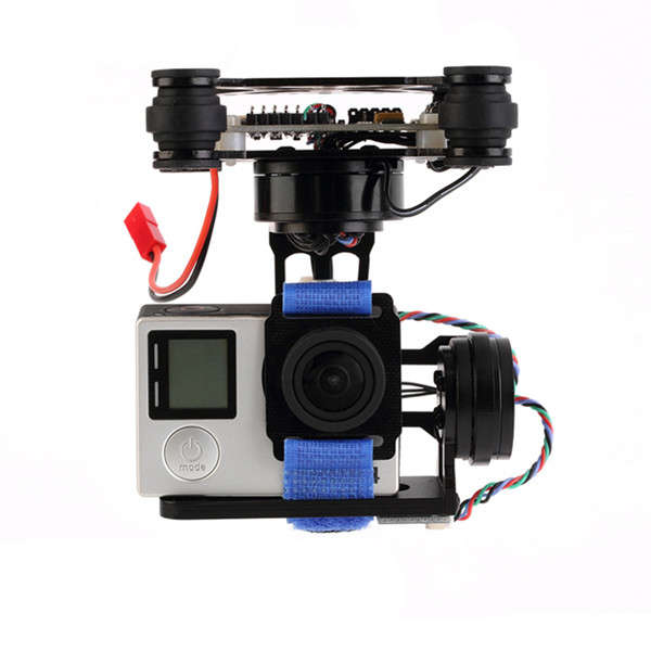 FPV 3 Axis CNC Metal Brushless Gimbal With Controller For DJI Phantom GoPro 3 4