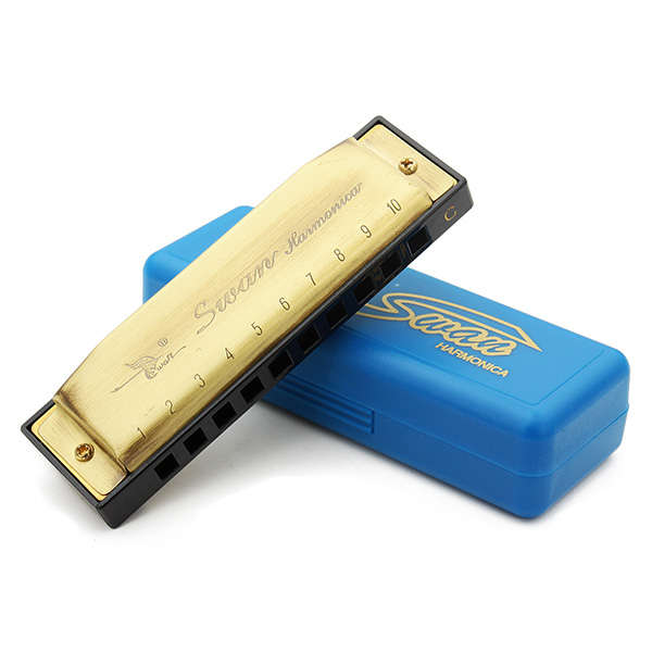 Swan 10 Hole 20 Tone Blues Harmonica SW1020 Key of C