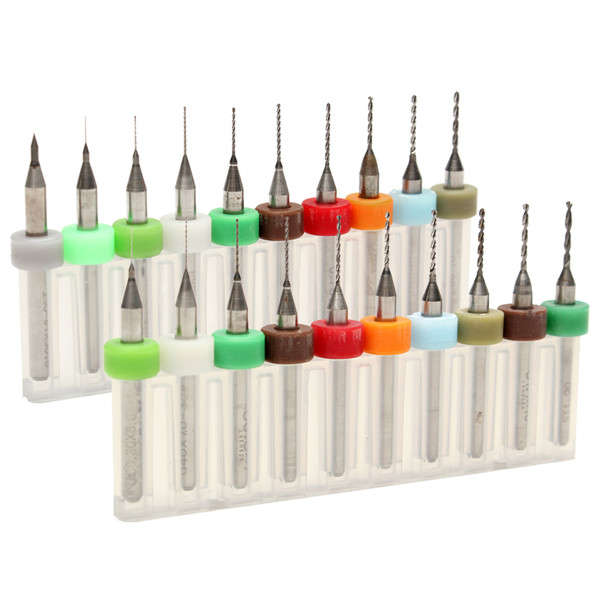 10pcs Hard Alloy Tungsten Steel Micro PCB CNC Drill Bits For Circuit Boards