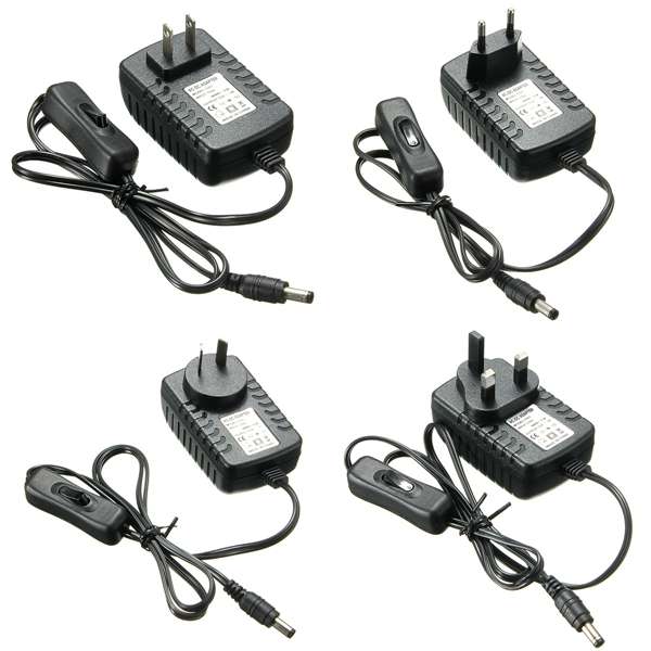 AC 100-240V To DC 12V 3A Power Supply Adapter Switch For Light LED Strip