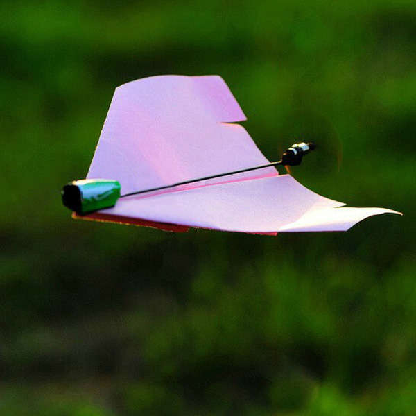 Folding Electric Power Paper Aircraft Conversion Kit Toy Gift
