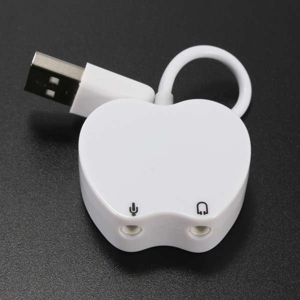 External USB 2.0 Virtual 5.1 Channel 3D Audio Sound Card Adapter