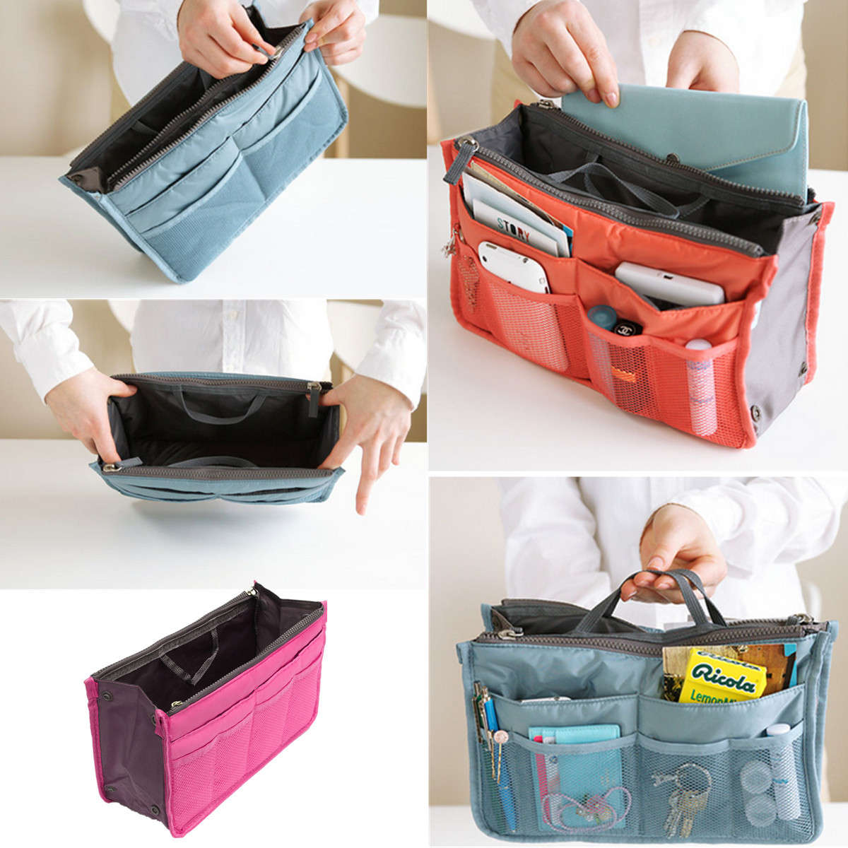 Large Travel Toiletry Tidy Wash Cosmetic Bag Compact Makeup Storage Case Bathro