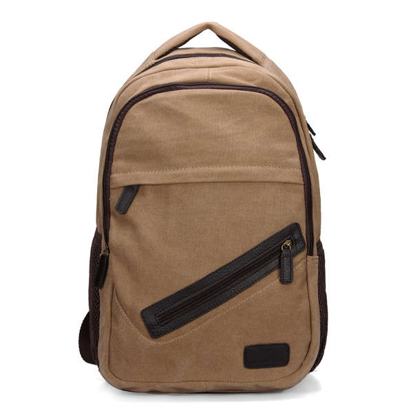 Men Vintage Retro Style Canvas Casual Backpack Laptop Bag