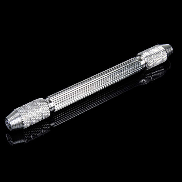 100mm Stainless Steel Clip-on Hand Drill + 5 Drills Bit Tool