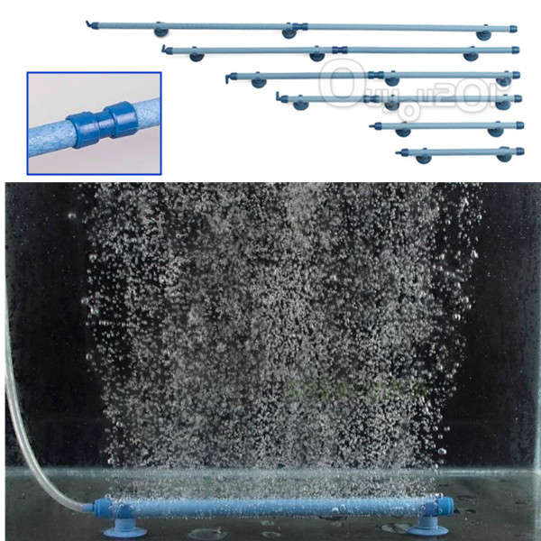 Blue Aquarium Fish Tank Wall Air Bubble Stone Tube