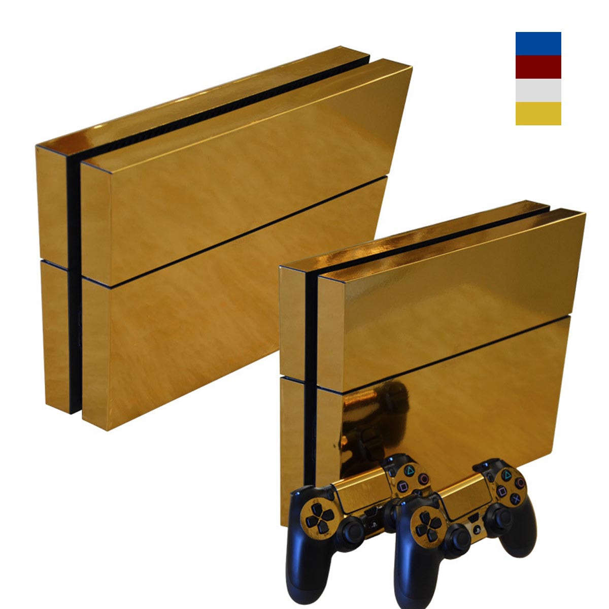 Game Decal Cover Skin Sticker for Playstation 4 PS4 Console and 2 Controllers