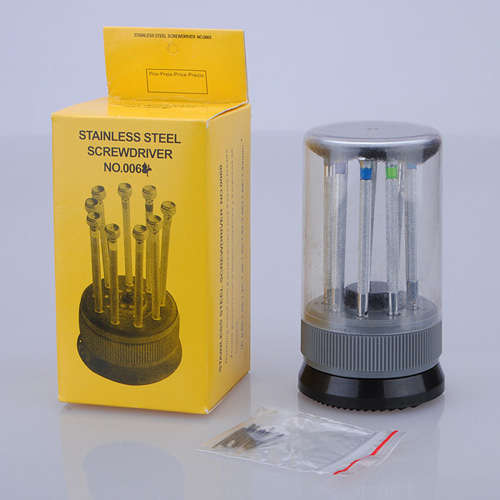 9PCS  Flat Blade Phillips Watch Repair Screwdriver Tools Set