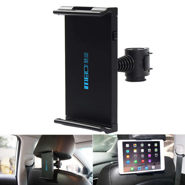 MEIDI 4 to 12 Inch Car Headrest Mount Tablet PC Holder ABS Black White