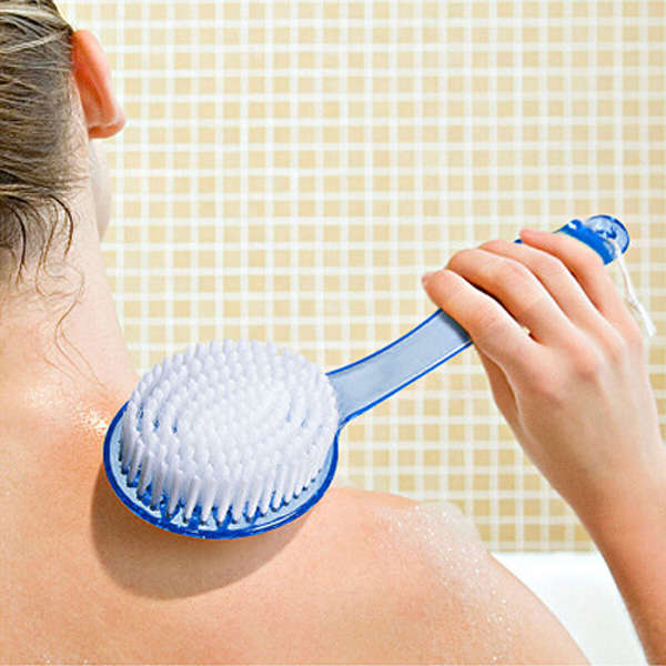 Soft Shower Bath Back Brush Spa Scrubber Skin Cleaning Massager