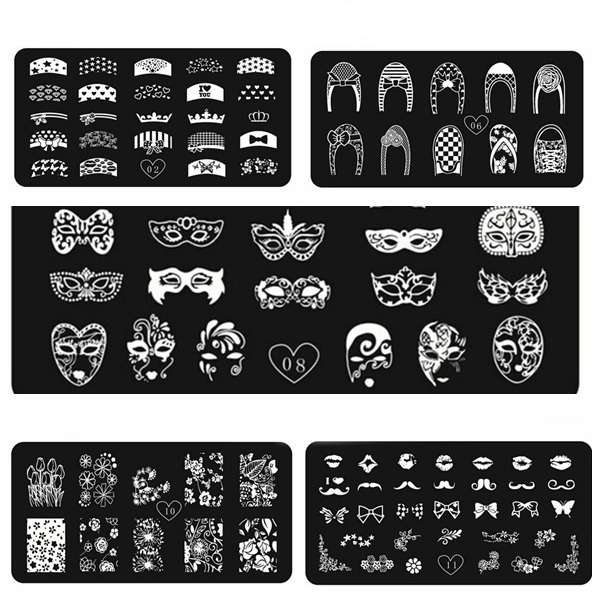 Stainless DIY Nail Art Image Stamping Plate Stamp Image Template