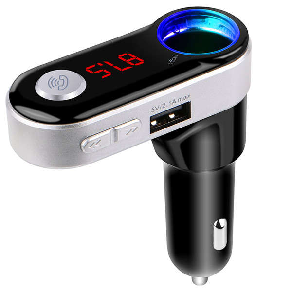 BC09B Handsfree 5V/2.1A USB Car Charger Bluetooth Car Kit FM Transmitter MP3 Mu