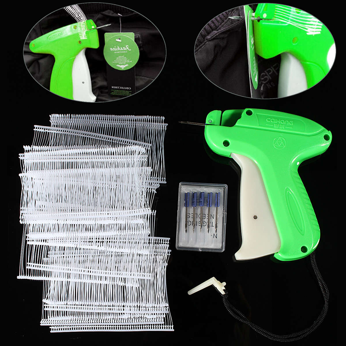 Price Tagging Gun Label Clothes Garment Tag Machine with 1000 Barbs and 5 Needl