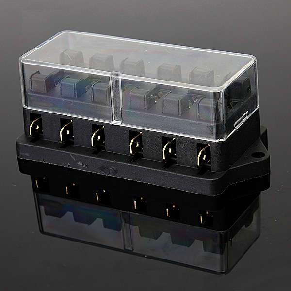6Way Universal Standard 12V ATC Blade Fuse Box/Cover Classic Car