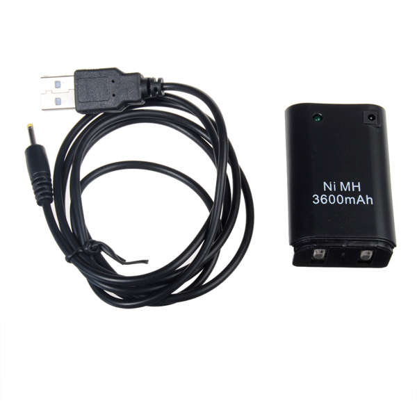Battery Charger For Xbox 360 Wireless Controller Black