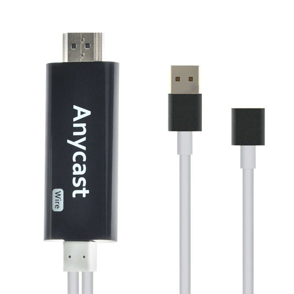 Anycast Wire i7 1080P HDMI Adaptor for iPhone5/5S/6S/6 Plus/SE Mini IOS to HDTV