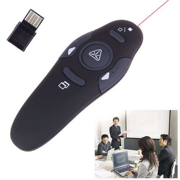 2.4GHz Wireless Remote Control Presenter Presentation USB Laser Pointer Pen Rec