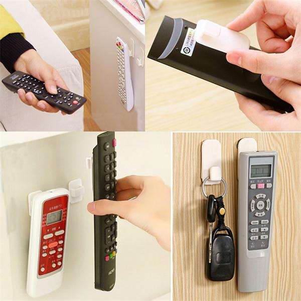 2 x Home Self Adnesive Portable TV Remote Control Key Air Conditioner Holder St