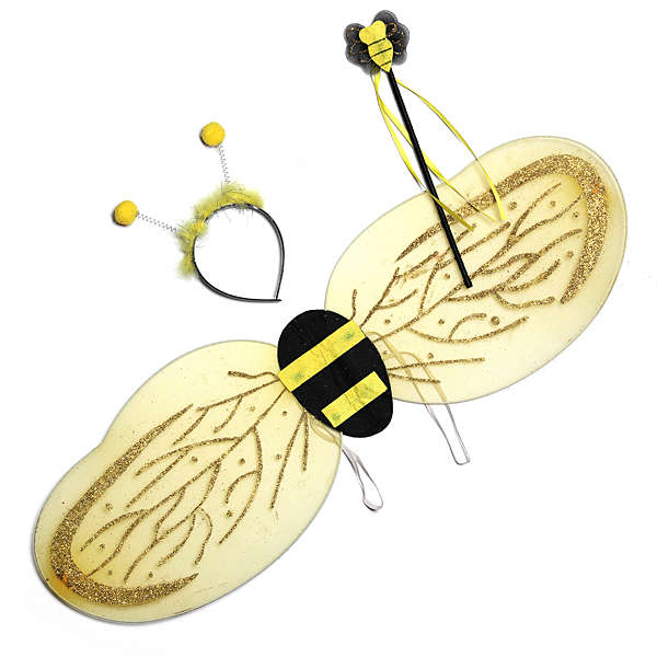 3 Pcs Child Bumble Bee Wings Props Halloween Party Stage Photo