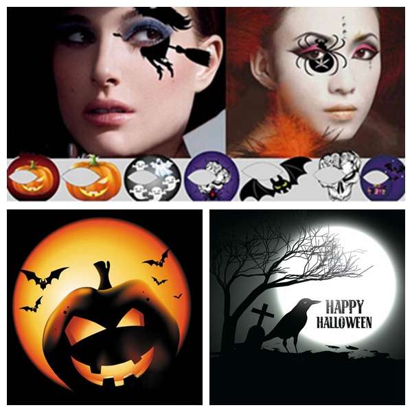 Halloween Eye Shadow Decoration Water Transfer Tattoo Sticker