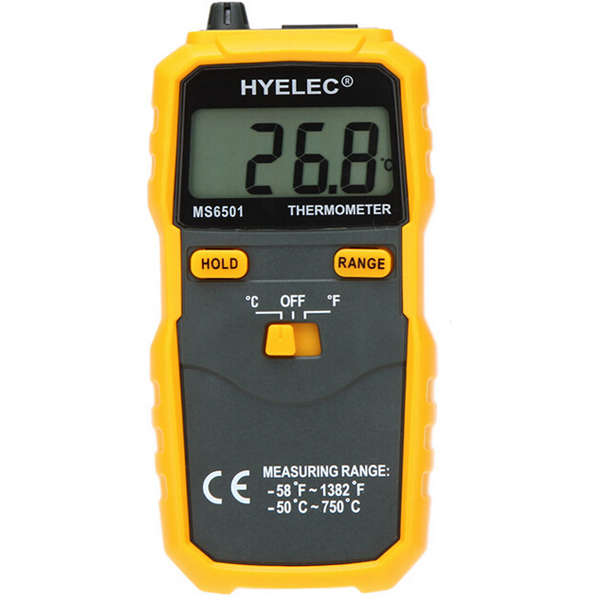 HYELEC MS6501 LCD Display Termostato Digital Thermometer K Type Thermocouple Te